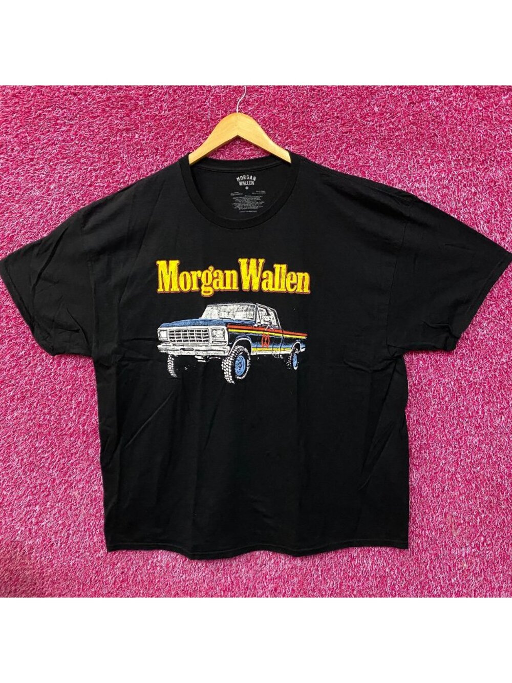Morgan Wallen Dangerous The Double Album Silverado Vintage Style Pickup Truck T-